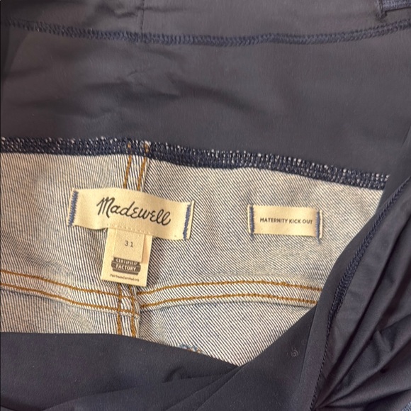Women's Madewell Maternity Kick out Jeans - Picture 2 of 3